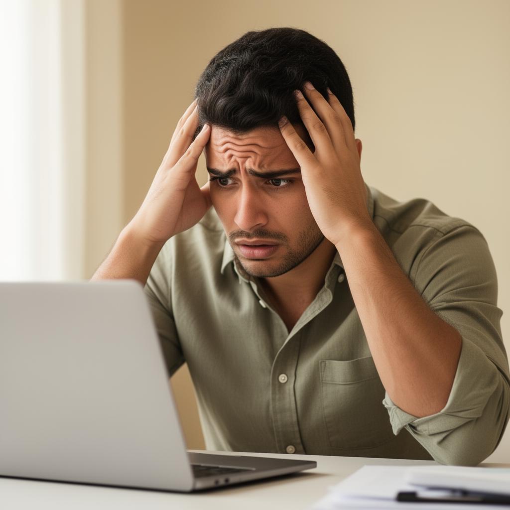 Empreendedor preocupado com o registro da marca